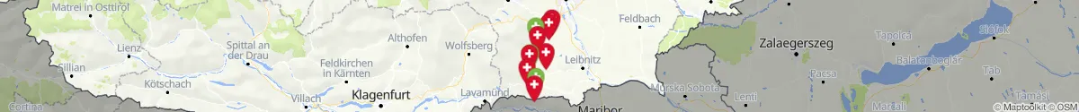 Map view for Pharmacy emergency services nearby Deutschlandsberg (Steiermark)